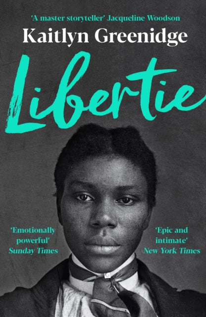 Libertie by Kaitlyn Greenidge book cover with a portrait of a young Black woman.