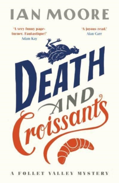 Death and Croissants book cover with a chicken and croissant illustration.