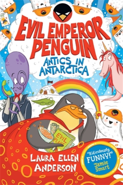 Evil Emperor Penguin: Antics in Antarctica book cover with cartoon characters.