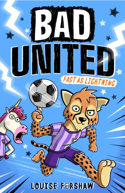 Bad United: Fast as Lightning book cover with cartoon animals.