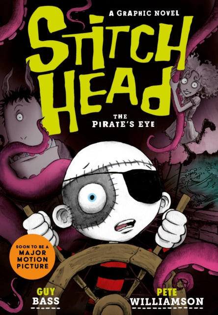 Stitch Head: The Pirate's Eye graphic novel cover art.