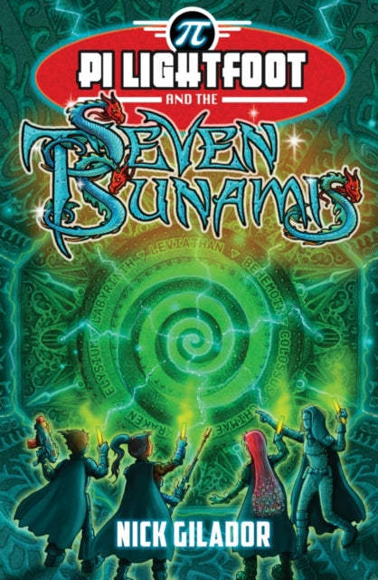 Pi Lightfoot & The Seven Tsunamis book cover with characters and title.