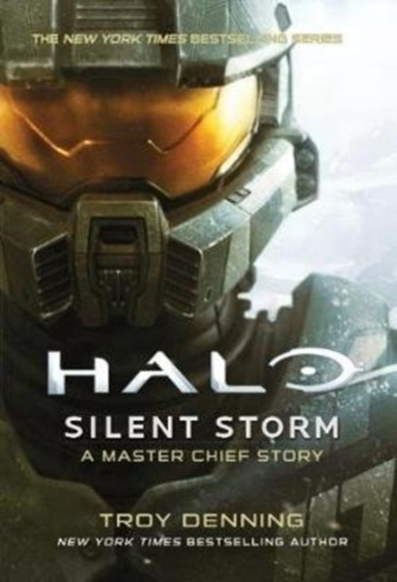 Halo Silent Storm book cover featuring Master Chief's helmet.
