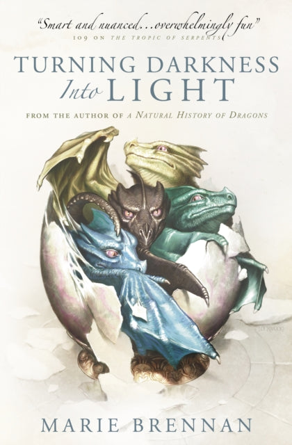 Book cover for Turning Darkness into Light featuring dragon hatchlings.