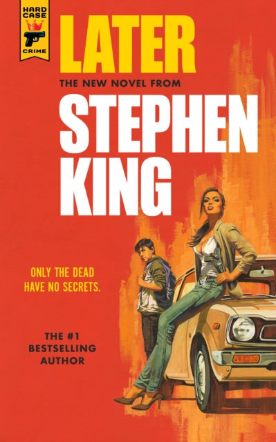 Later, a Stephen King novel with a woman and boy by a car.