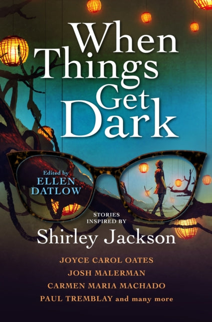 When Things Get Dark book cover featuring glasses reflecting a scene.