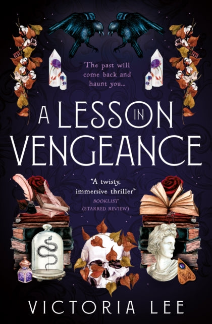 A Lesson in Vengeance book cover with gothic imagery.
