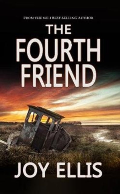 The Fourth Friend book cover with a wrecked boat at sunset.