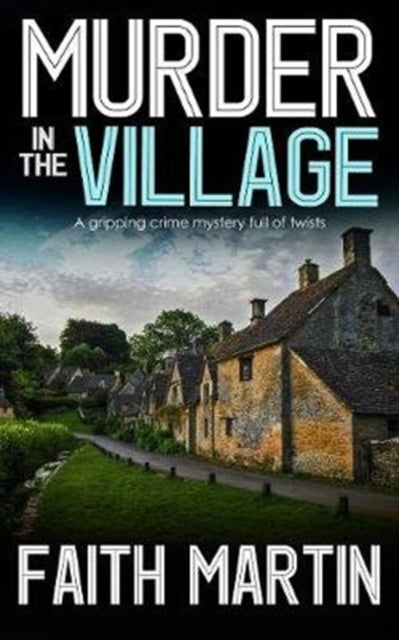 Murder in the Village book cover featuring a village scene and title.