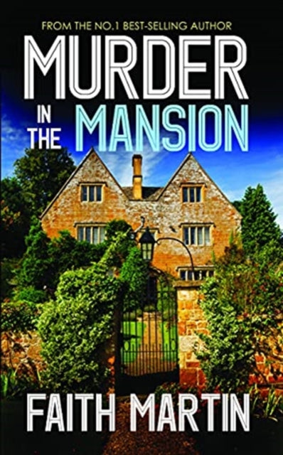 Murder In The Mansion book cover featuring a mansion and title.