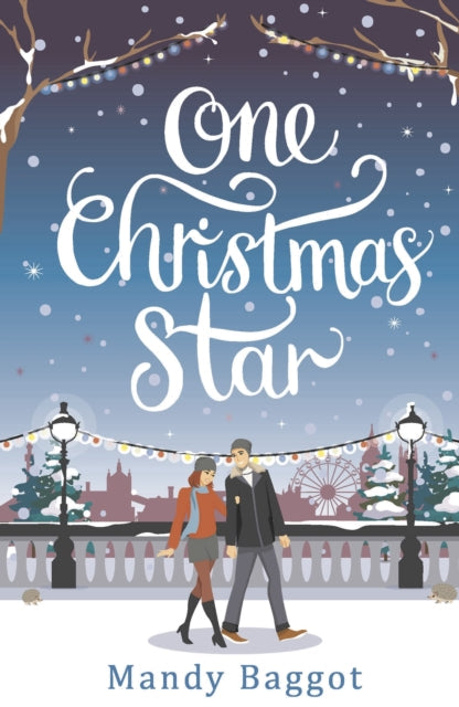 Book cover for One Christmas Star featuring a couple walking in the snow.