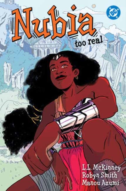Nubia: Too Real comic book cover featuring a young Black woman in a red dress.