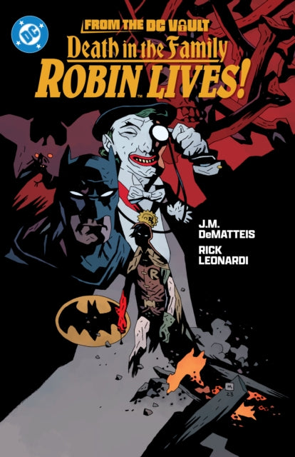 Comic book cover featuring Batman, Joker, and Robin with the title "Death in the Family: Robin Lives!".