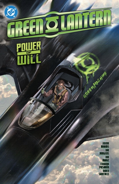 Green Lantern Vol. 3: Power of Will comic cover featuring a pilot in a jet.