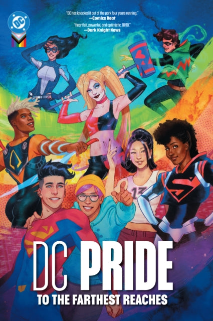DC Pride: To the Farthest Reaches comic cover featuring diverse DC characters.