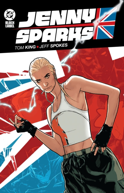 Jenny Sparks comic book cover featuring a woman with blonde hair and a cigarette.