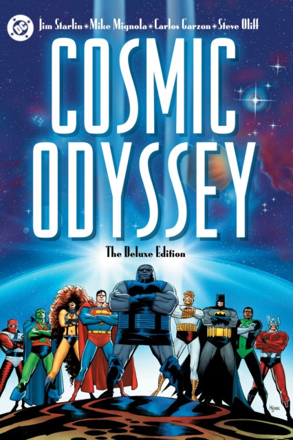 Cosmic Odyssey The Deluxe Edition comic book cover featuring DC superheroes.