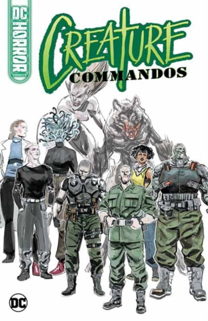 DC Horror Presents: Creature Commandos comic cover featuring a group of monstrous characters.
