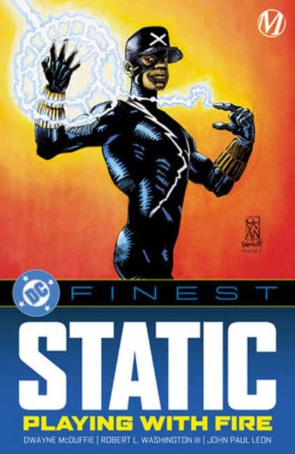DC Finest Static Playing with Fire comic book cover featuring Static.