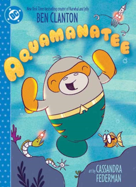 Aquamanatee graphic novel cover art by Cassandra Federman.