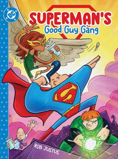 Superman's Good Guy Gang book cover featuring Superman, Hawkgirl, and Green Lantern.