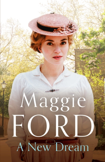 A book cover for "A New Dream" by Maggie Ford, featuring a woman in a hat.