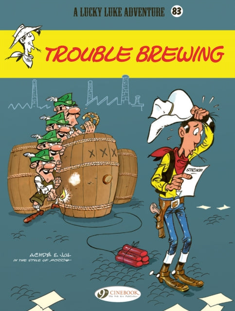 Lucky Luke Vol. 83: Trouble Brewing comic book cover.