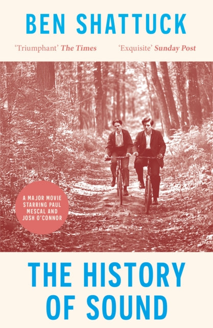 The History of Sound book cover with two men on bicycles.