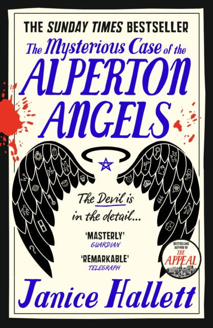The Mysterious Case of the Alperton Angels book cover with wings and text.