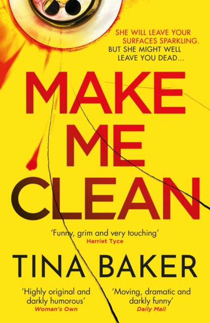 Make Me Clean book cover with red text on a yellow background.