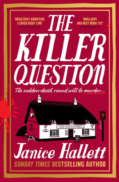 The Killer Question book cover with a pub illustration.