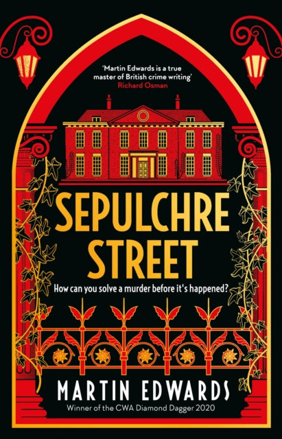 Sepulchre Street book cover with a red building and yellow text.