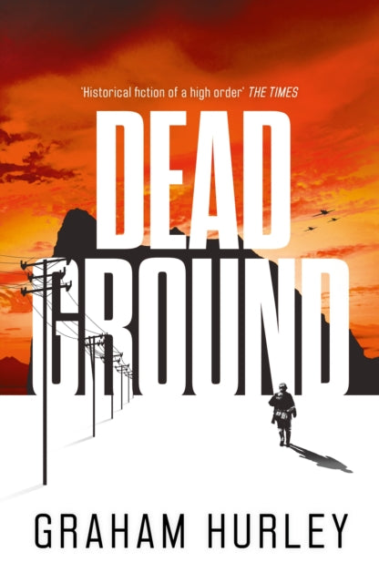 Dead Ground book cover with a dramatic sunset and a lone figure.