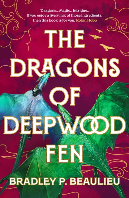 The Dragons of Deepwood Fen book cover with dragons and title.