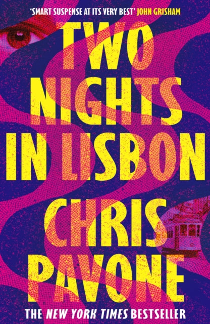 Two Nights in Lisbon book cover with bold yellow text.