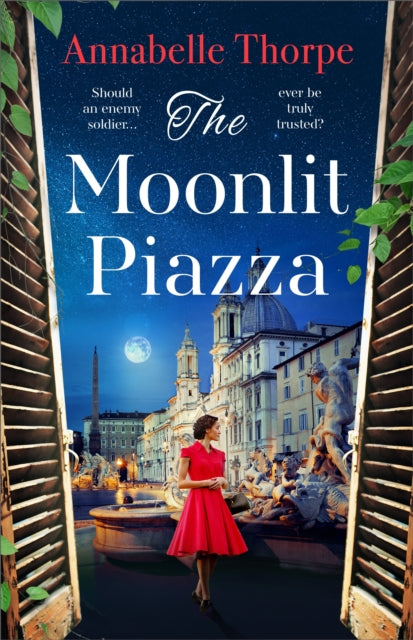 Book cover for "The Moonlit Piazza" by Annabelle Thorpe.