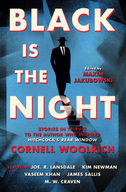 Black is the Night book cover featuring a silhouette of a man on stairs.