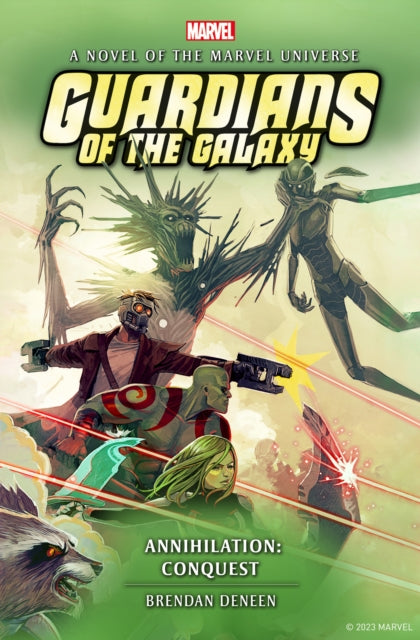 Guardians of the Galaxy Annihilation Conquest book cover art.