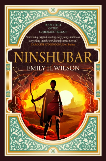 Book cover for Ninshubar, book three of The Sumerians trilogy, featuring a warrior with a bow.