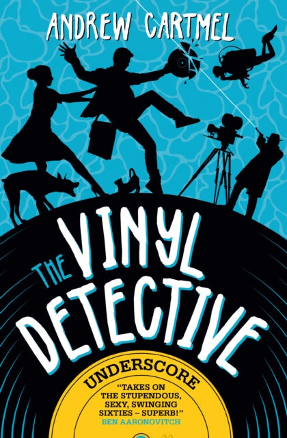 The Vinyl Detective - Underscore book cover with silhouetted figures and a vinyl record design.