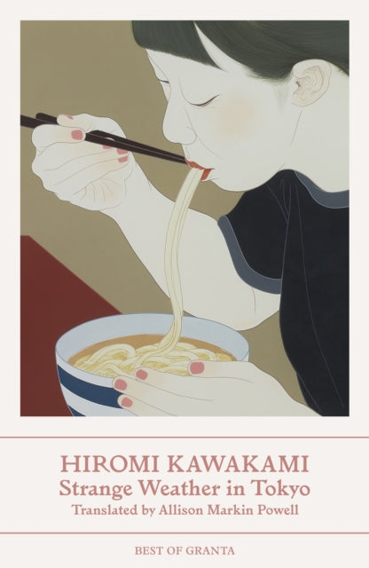 Illustration of a person eating noodles with chopsticks from a bowl.