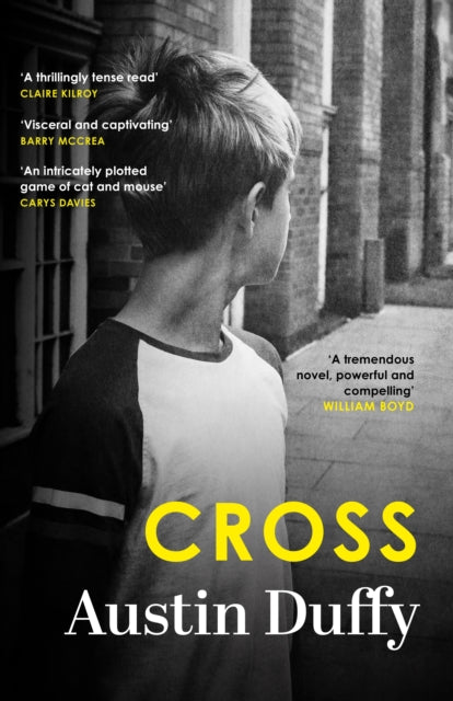 Book cover for Cross by Austin Duffy, featuring a boy looking away.