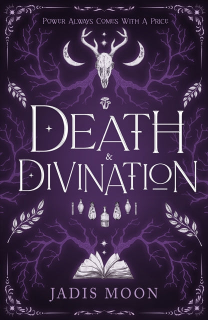Book cover for Death and Divination by Jadis Moon.