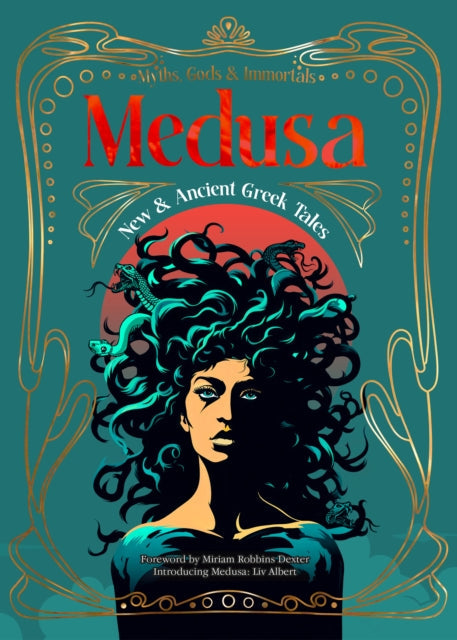 Medusa New & Ancient Greek Tales book cover with Medusa illustration.