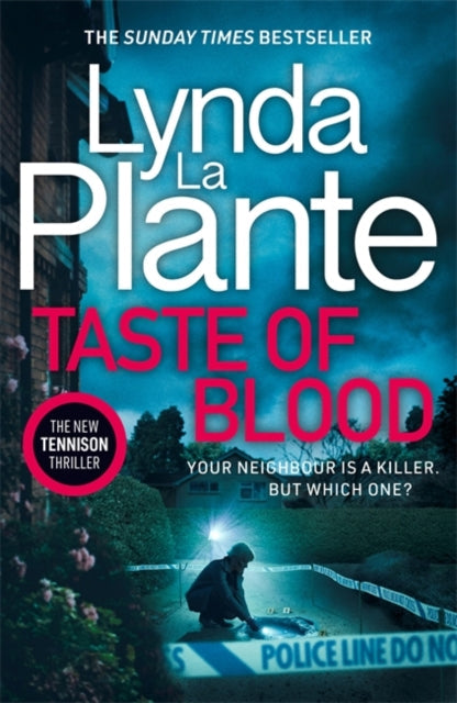 Taste of Blood by Lynda La Plante, a crime thriller novel cover.