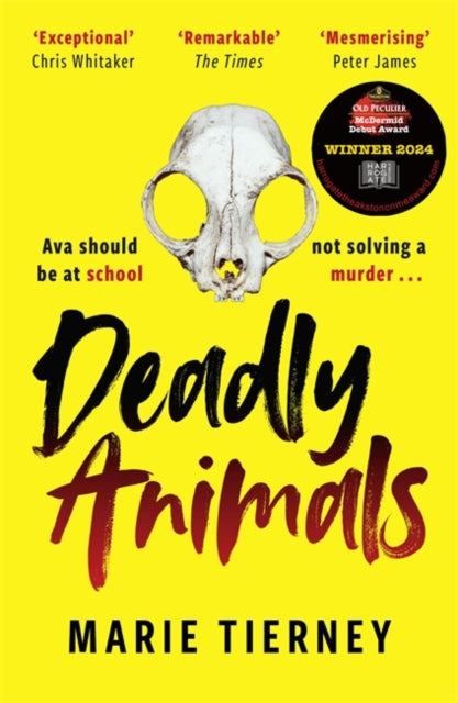 Deadly Animals book cover with skull and award sticker.
