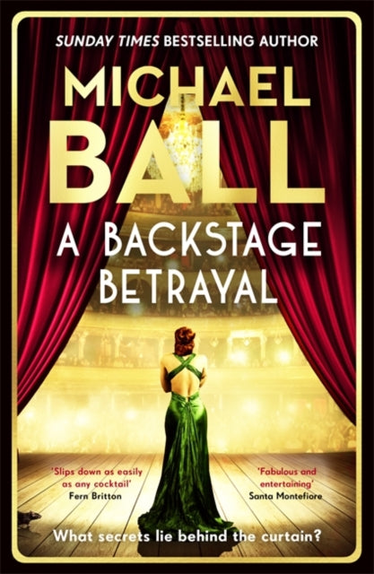 Book cover for "A Backstage Betrayal" by Michael Ball.