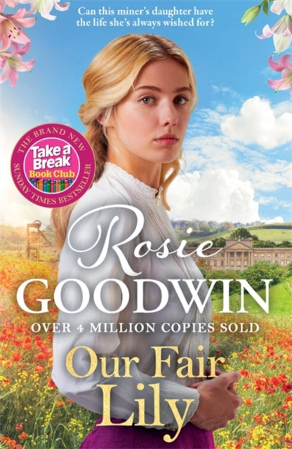 Our Fair Lily book cover featuring a young woman in a field of flowers.