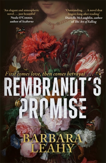 Rembrandt's Promise book cover with flowers and quotes.