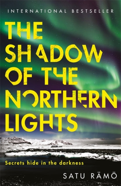 Book cover for The Shadow of the Northern Lights with aurora borealis.